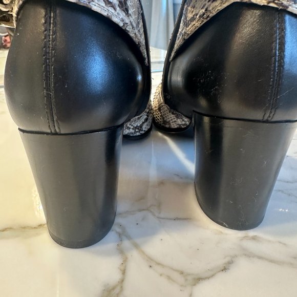 GUCCI Elaphe Snakeskin Elizabeth Boots Roccia Black - Picture 9 of 9